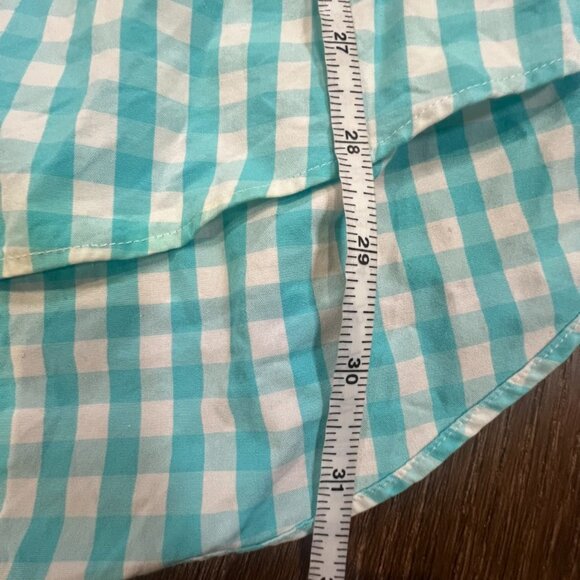 Men's Lands End Casual Button Down Shirt, Blue Gingham, Size XL - Picture 5 of 5